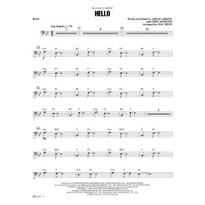 Hello (arr. Mac Huff) - Bass