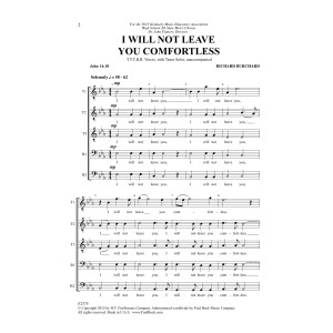 I Will Not Leave You Comfortless