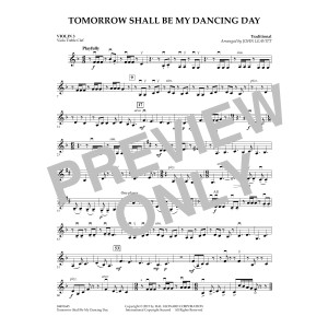 Tomorrow Shall Be My Dancing Day - Violin 3 (Viola Treble Clef)