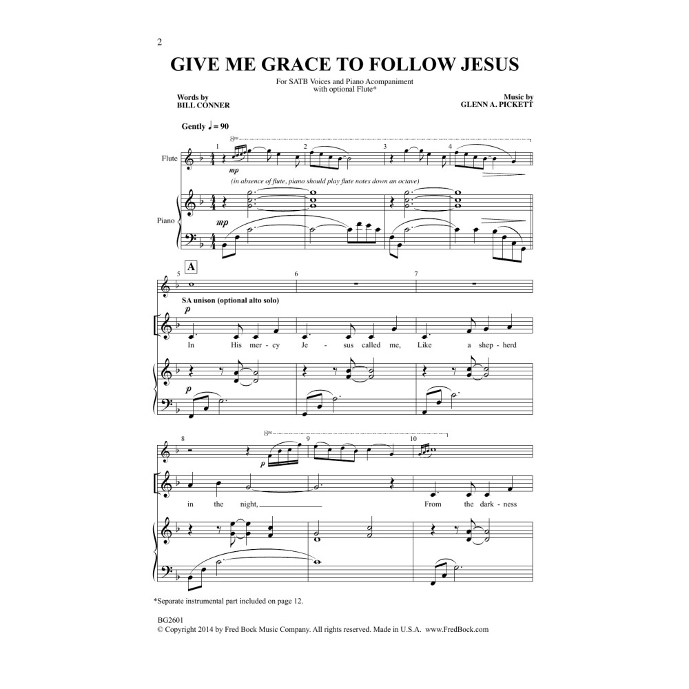 Give Me Grace to Follow Jesus