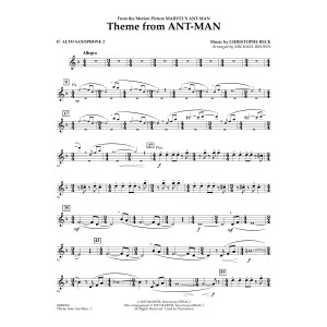 Theme from Ant-Man - Eb Alto Saxophone 2