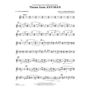 Theme from Ant-Man - Eb Alto Saxophone 1