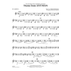Theme from Ant-Man - Bb Clarinet 2