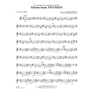 Theme from Ant-Man - Eb Alto Clarinet