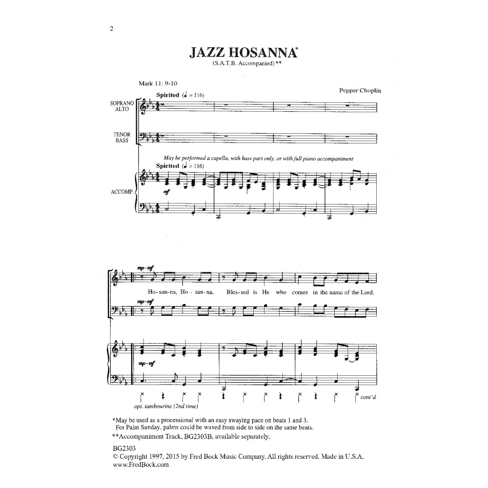 Jazz Hosanna