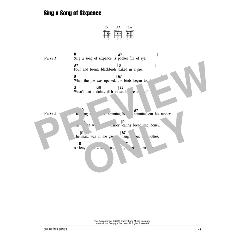 Sing A Song Of Sixpence