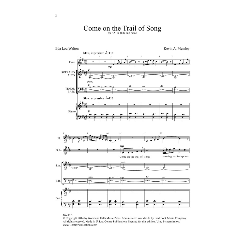 Come on the Trail of Song