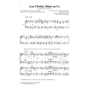 Lux Christi, Shine on Us