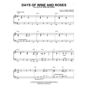 Days Of Wine And Roses [Jazz version] (arr. Brent Edstrom)