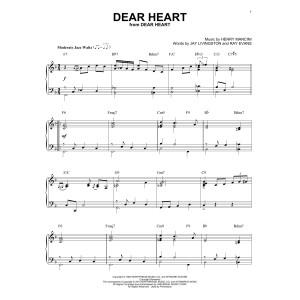 Dear Heart [Jazz version] (arr. Brent Edstrom)