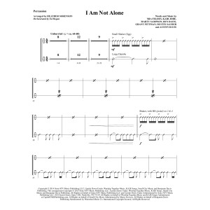 I Am Not Alone (arr. Heather Sorenson) - Percussion