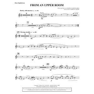 From An Upper Room (from Lenten Sketches) - Oboe/English Horn