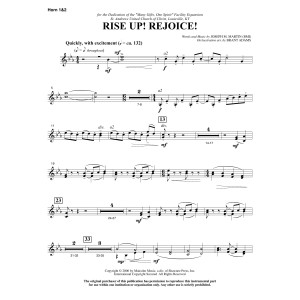 Rise Up! Rejoice! (from Footprints In The Sand) - F Horn 1 & 2