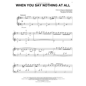 When You Say Nothing At All