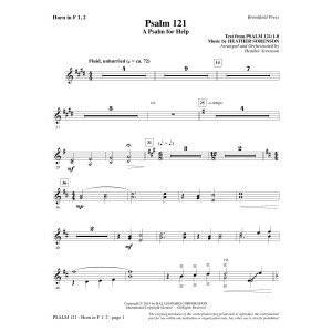 Psalm 121 (A Psalm For Help) - F Horn 1 & 2