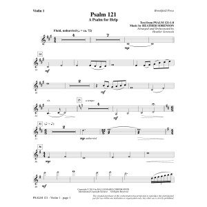 Psalm 121 (A Psalm For Help) - Violin 1