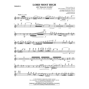Lord Most High - Violin 1