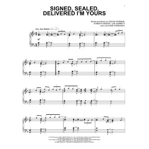 Signed, Sealed, Delivered I'm Yours [Jazz version]