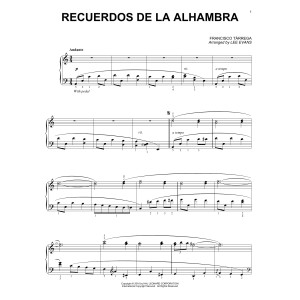 Recuerdos de la Alhambra (arr. Lee Evans)