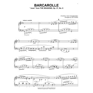 Barcarolle In G Minor ("June"), Op. 37, No. 6 (arr. Lee Evans)