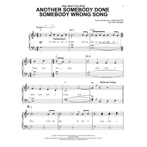 (Hey, Won't You Play) Another Somebody Done Somebody Wrong Song