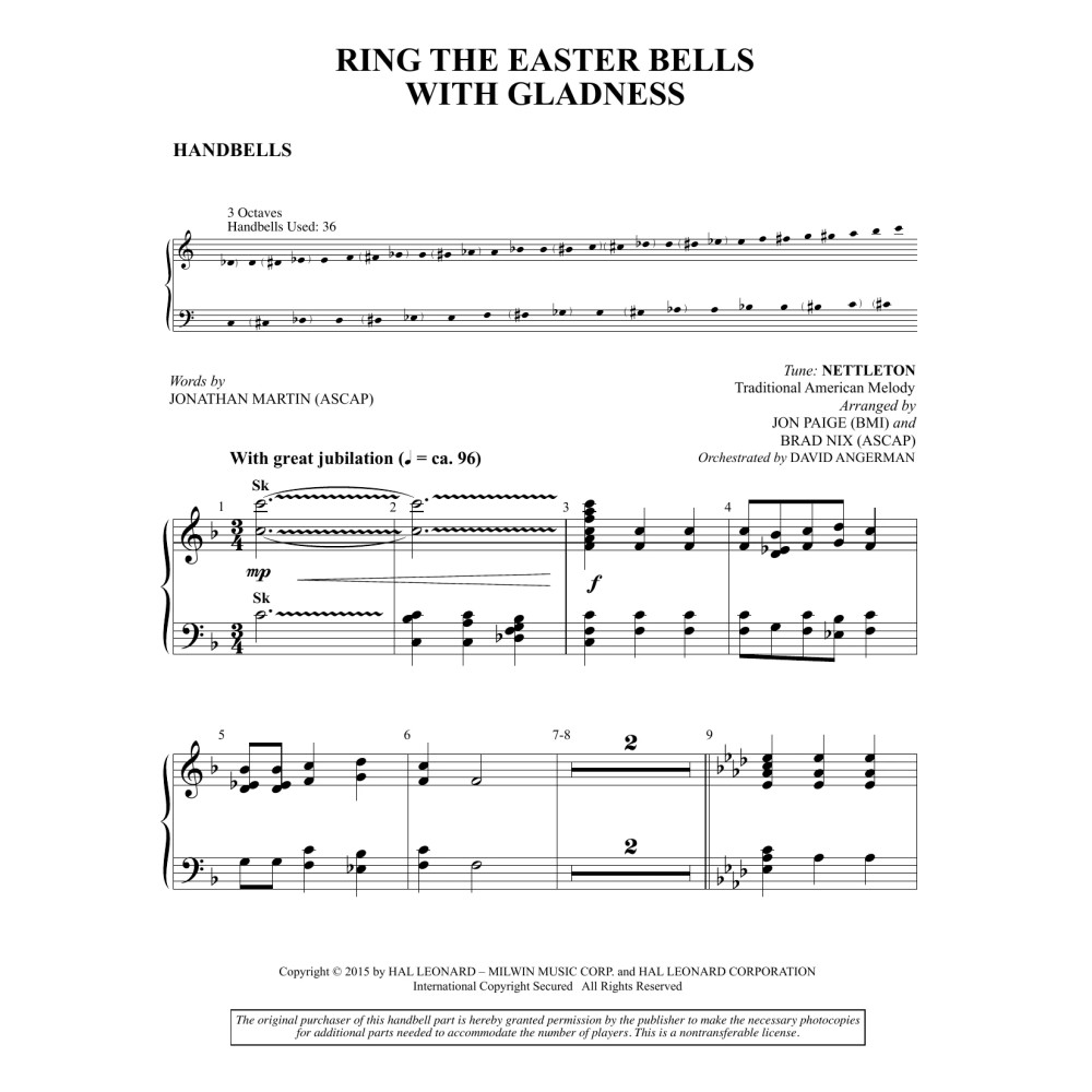 Ring the Easter Bells with Gladness - Handbells