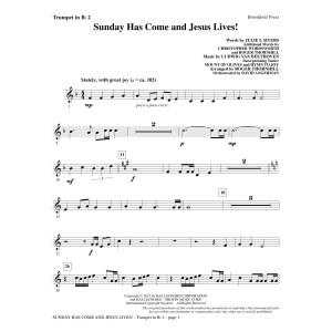 Sunday Has Come and Jesus Lives! - Bb Trumpet 2