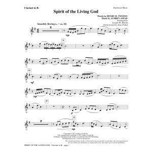 Spirit of the Living God - Bb Clarinet