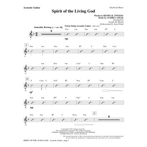 Spirit of the Living God - Acoustic Guitar