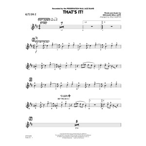 That's It! - Alto Sax 2