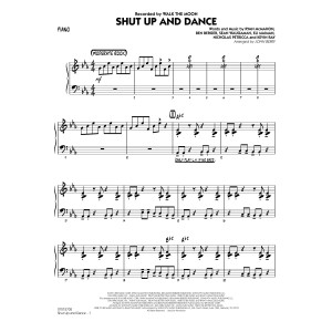 Shut Up and Dance - Piano