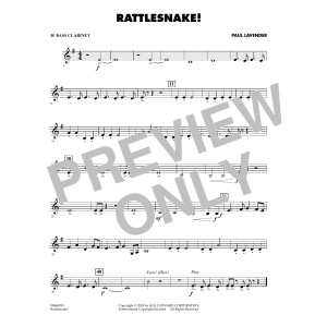 Rattlesnake! - Bb Bass Clarinet