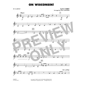 On Wisconsin! - Bb Clarinet