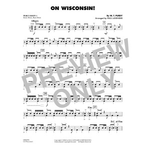On Wisconsin! - Percussion 1
