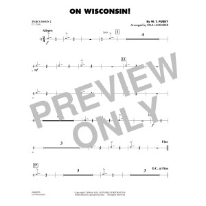On Wisconsin! - Percussion 2