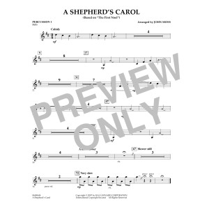 A Shepherd's Carol - Percussion 1