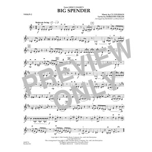Cy Coleman: Big Spender (Sweet Charity) - Violin 2