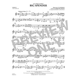 Cy Coleman: Big Spender (Sweet Charity) - Violin 3 (Viola T.C.)