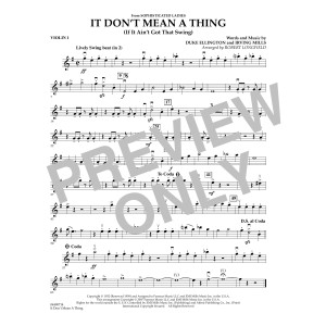 It Don't Mean A Thing - Violin 1