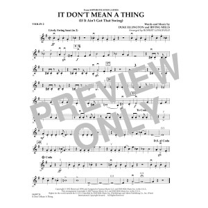 It Don't Mean A Thing - Violin 2