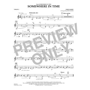 Somewhere in Time - Violin 2
