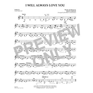 I Will Always Love You - Violin 3 (Viola T.C.)