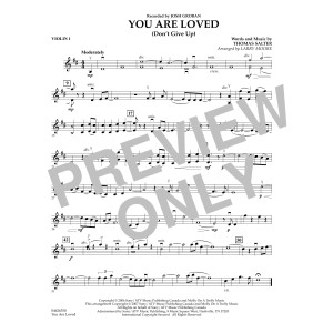 You Are Loved (Don't Give Up) - Violin 1