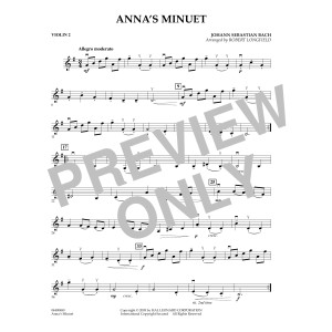 Anna's Minuet - Violin 2