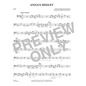 Anna's Minuet - Bass