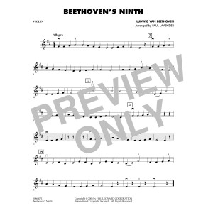 Beethoven's Ninth - Violin