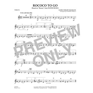 Rococo to Go - Violin 2