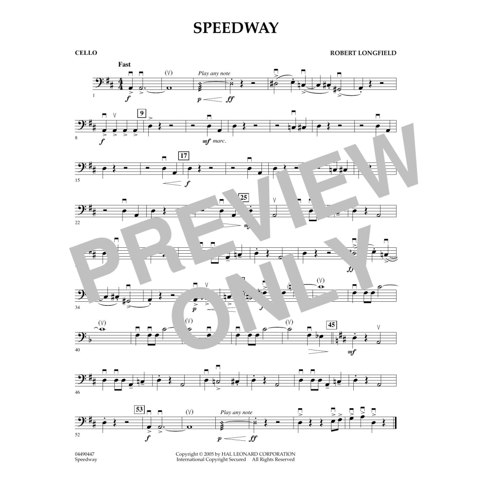 Speedway - Cello