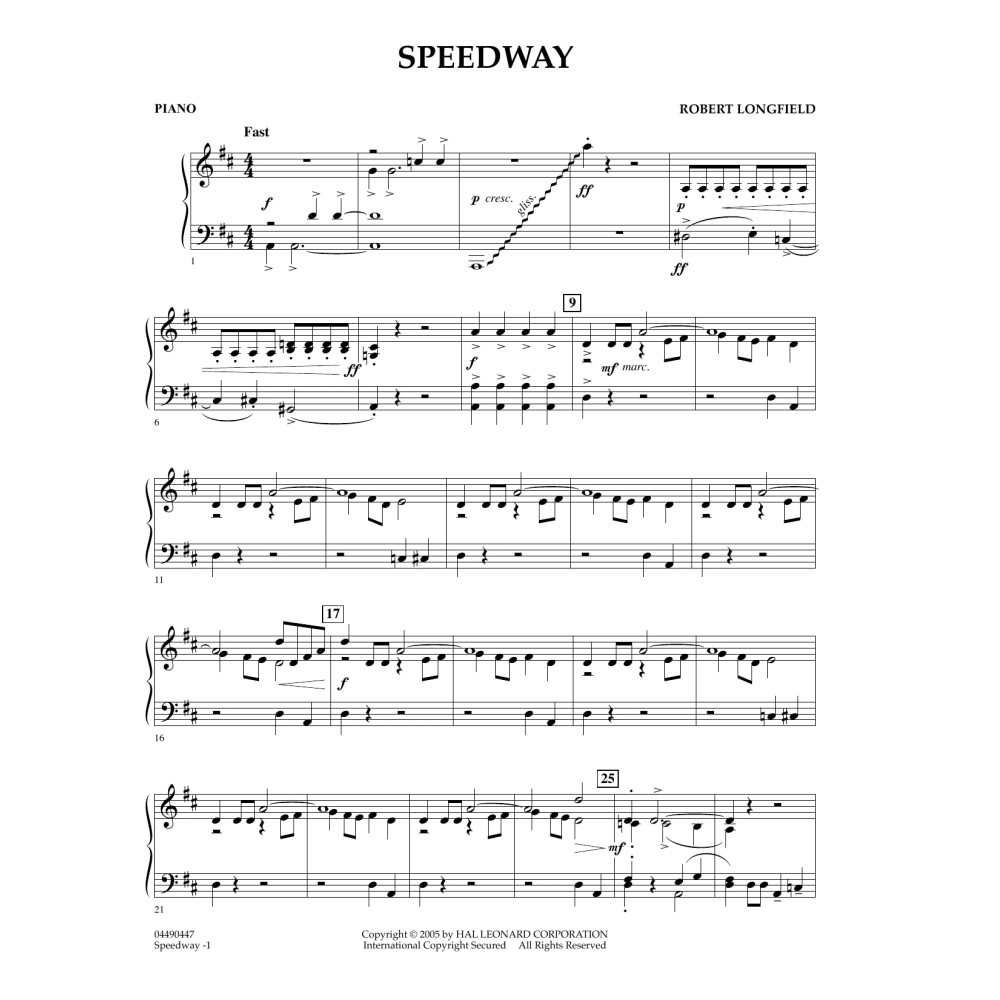 Speedway - Percussion 1