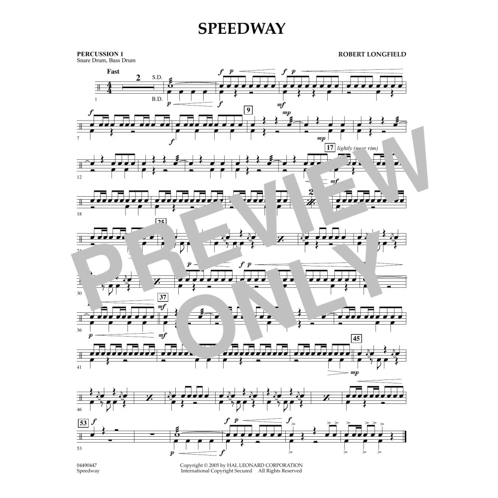 Speedway - Percussion 2